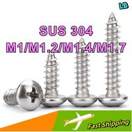 [Screw] Pan Head Self Tapping Screw 304 Stainless Steel Screw Plastic Wood DIY / Phillips Pan Head S