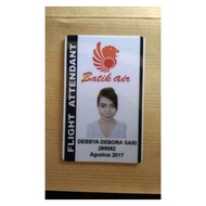 Cetak Name Tag Pramugari Batik Air