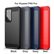 Casing Phone Case Huawei P20 P30 Pro/Lite P10 Plus P40 Pro P50 Pro Case Cover Shockproof Carbon Brushed Case