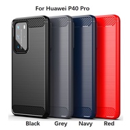 Casing Phone Case Huawei P20 P30 Pro/Lite P10 Plus P40 Pro P50 Pro Case Cover Shockproof Carbon Brus