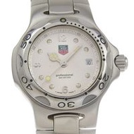 二手TAG HEUER Kylium 手錶 WL1314，不鏽鋼，石英機芯，模擬顯示，銀色錶盤，女士款。