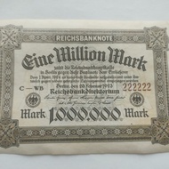 8.14 Retro 1923 German Mark 10 million Banknotes 10 million Single-sided Large-format Ornaments
