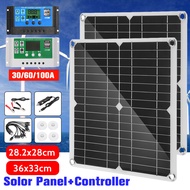 1000W Solar Panel Kit 60A/100A Controller with Waterproof Cell for MP3 Yacht RV Battery Charger USB 