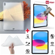 For iPad Pro 11 (M4) / Air 11" (M2) 2024 Air 10.9" 4th/5th/6th Generation Shockproof Matte Clear TPU Frosted Case Cover Screen Protector