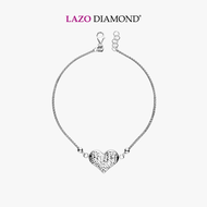 LAZO DIAMOND Fond Love Bracelet in 9k White Gold