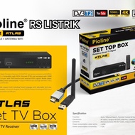 Pioline atlas Set top box dvbt2 digital smart youtube Dilengkapi dongle + Kabel hdmi Siaran DIGITAL 