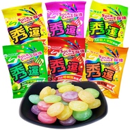 (1bag)台湾秀逗酸糖果 New packaging Taiwan Xiu Jiu Sour Candy 15g Whole person refreshing fruit candy whole nostalgia leisure snacks