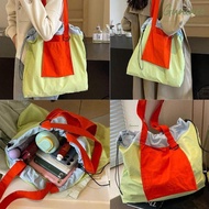 DHL Totebag Waterproof Shopping Bag nylon drawstring tote bag Bag/ Shoulder BagWanita Multifunctiona