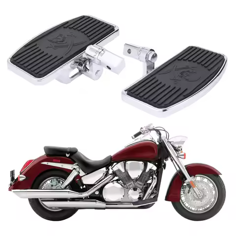 Motorcycle Front Driver Floorboards Footboards Foot Pegs Footrest Pedal for Yamaha Vstar 400 650 199