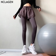 【CC】 Leggings Waist Sport Shorts Squat Proof GYM Workout Pants Butt Lift Tummy Tights NCLAGEN