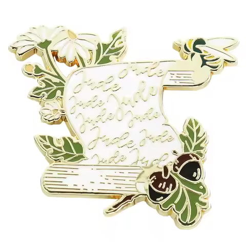 Jude letter The Cruel Prince enamel pin Folk of Air fans gift for clothing backpacks jackets decorat