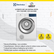 Electrolux 7.5kg / 8.5kg UltimateCare 300 venting dryer EDV-754H3WB / EDV-854J3WB