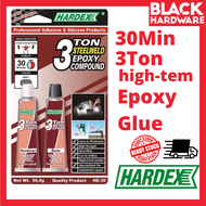 Black Hardware HARDEX 3 ton Glue Gam Besi Gam Besi Paling Kuat Gam 2 Tan Besi Gam Tutan Epoxy Glue M
