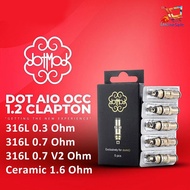 Authentic Dot AIO Dotmod Replacement Coil Occ 0.3 Ohm / 0.7 V2 Ohm / 0.7 Ohm /1.2 Ohm /1.6 Ohm For DotAio Occ Dotmod Occ