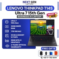 【BRAND NEW】Lenovo ThinkPad T14s Gen 6 | Ultra 7 15th Gen Ai Laptop | 14" Touchscreen 32GB RAM 7400Mh