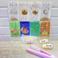 100 SHEETS OF PLASTIC 7X12 EID DRY CAKES / NASTAR PLASTIC 7X12CM EIDFITRI / DRY CAKE BAGS / NASTAR E