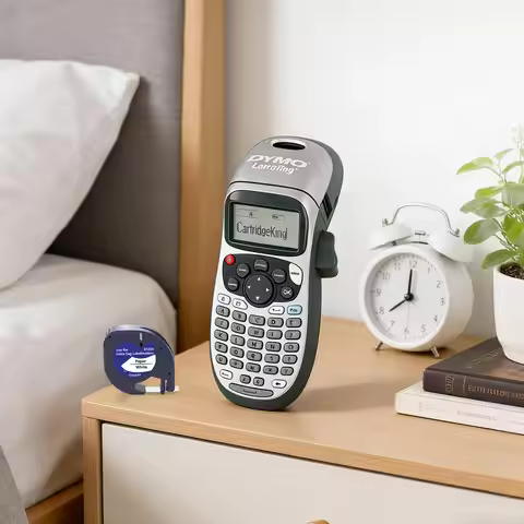 Dymo LetraTag LT-100H Label Printer with LT100H Label Maker Storage Case Travel Protective Carrying 