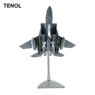 [TENOL] 1:100 Scale F 15E Fighter Fighter Model Toy Aircraft Model with Display Stand Fighter for Sh
