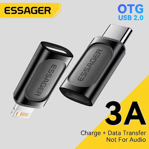 Essager Lighting To Type C OTG Adapter USB Type C To lighting PD 20W Fast Charging For iPhone 15 14 