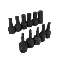 GENIUS Hex Bit Socket 1/2" (H4, H5, H6, H7, H8, H10, H12, H14, H16, H17, H18, H19, H21)