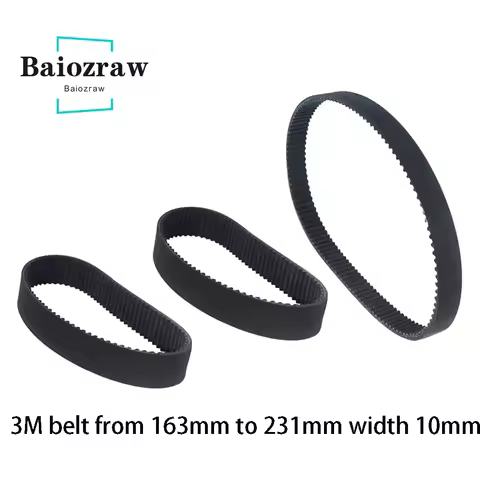 3D Printer HTD 3M Closed Loop Rubber Timing Belt 162 180 183 195 201 204 207 210 213 216 219 222 225