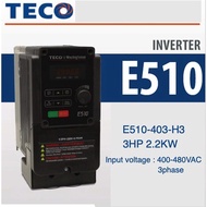TECO E510-403-H3 frequency inverter 3HP 2.2KW 400-480VAC 3PHASE