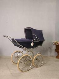稀有! 英國老件 Silver Cross 玫瑰瓷飾 娃娃車 手推車 嬰兒車  ss0253【卡卡頌  歐洲古董】