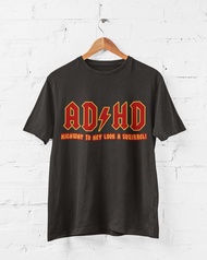 [Cod] Funny T Shirt ADHD Highway To Hey Look A Squirrel Neurodiverse Heavy Metal Rock Font dzkr1.my