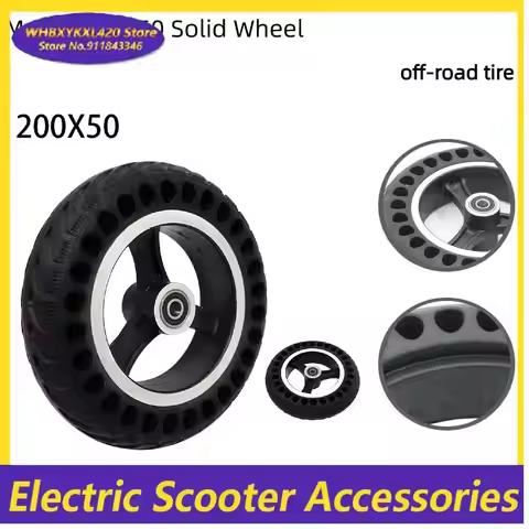 8 Inch Folding Electric Scooter 200X50 Solid Wheel Tyre for Razor Scooter E-Scooter S1 S2 S3 Kugoo