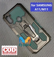 Case hp SAMSUNG A11/M11 CASING STANDING BACK KLIP HARD CASE HP ROBOT NEW COVER