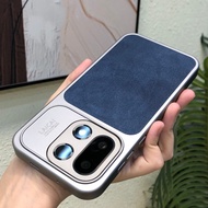 Suitable for OnePlus 15 Phone Case oneplus15 Built-in OnePlus 15 Electroplating Frame Denim Leather 