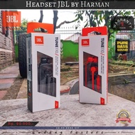 Headset JBL T110 By Harman w/ Pure Bass Sound • 100% NEW ORIGINAL •