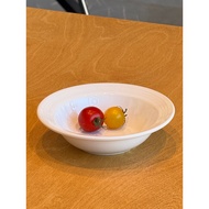 Simple Ceramic Bowl Household Soup Bowl Creative Dessert Bowl White Round Yogurt Bowl Breakfast Bowl