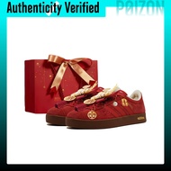 Adidas Vl Court Classic Wedding Shoes Chinese Style Gold Ink Splatter Slip Resistant Slip Resistant