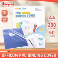 Officom PVC Binding Cover Transparent Report Cover Business Book Cover Demonstration File Binding