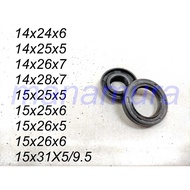 Oil Seal 14x24x6, 14x25x5, 14x26x7, 14x28x7, 15x25x5, 15x25x6, 15x26x5, 15x26x6, 15x31x5/9.5
