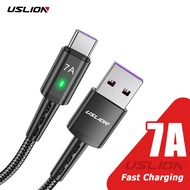 สาย USB 7A Type C ชาร์จเร็วสายชาร์จ USB-C สำหรับ iPhone 15 Xiaomi 13 Pro redmi Samsung OnePlus poco X5