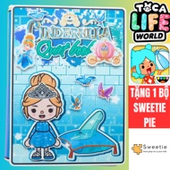 Toca boca doll house paper toys girls toys h23 paper squishy girls toys diy paper toys