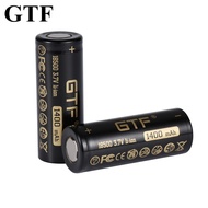 Gtf 18500 1400mAh 3.7V Li-Ion Rechargeable Battery For Flashlight Toys Electronic Products 3.7V Real
