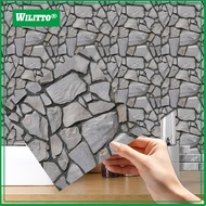 10/20Pcs 30x30CM 3D Brick Wall Panel Waterproof PVC Self-Adhesive Removable Living Room Bathroom Bed