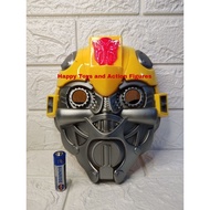 The Bumblebee Mask Toy Children Light Mask Transformers Mask Halloween Costume Mask