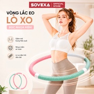 XO Sovexa Soft Plastic Coated Spring Hula Hoops Reduce Belly Fat, Weight Loss Hula Hoops Help Slim W