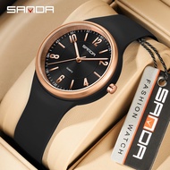 SANDA 6295 Quartz Watch Women's Simple 3ATM Waterproof Lightweight Luminous Student Watch -9