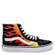 VANS SK8 HI CLASSIC FLAME BLACK TRUE WHITE RESMI - ELSAND STORE