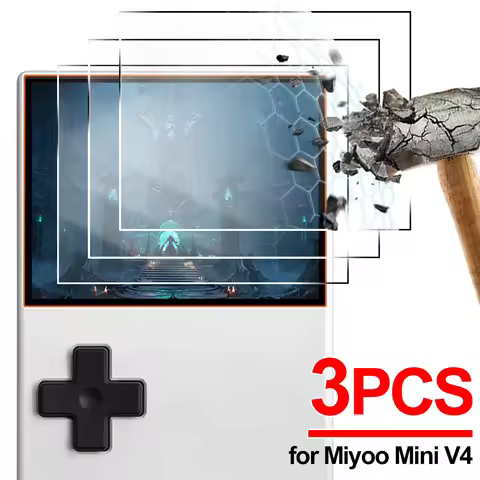 Tempered Films for Miyoo Mini V4 Game Console HD Clear Film Tempered Glass Screen Protectors for Miy
