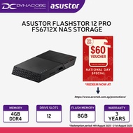 Asustor Flashstor 12 Pro FS6712X - 12 Bay All-SSD NAS Storage, 12 M.2 SSD Slots, 4GB RAM DDR4 (Expan