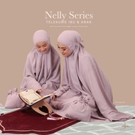 Telekung Mother And Child Nelly Series by Hanna Mirae [FREE =&gt; 2 Bags+2 Face Prayer+1 box+1 tasbih]