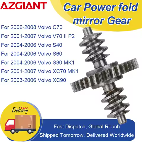 Azgiant 35T Car Rearview Mirror Reversing Electric Folding Motor Gear For Volvo C70/V70 MK2 P2/S40/S