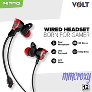 Jm Headset Gaming Hippo Volt Wired Headset 3D Stereo With Dual