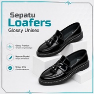 Lofer Glossy hd | Unisex Black Formal Loafers